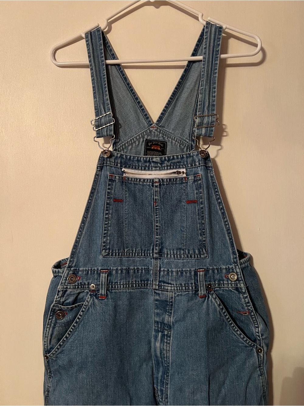 Vintage 90’s Route 66 Women’s Light Blue Relaxed Denim Overalls Sz 9/10